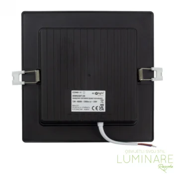 Alternative view of LED PANEL 12W KVADRATNI UGRADBENI CRNI 4000K