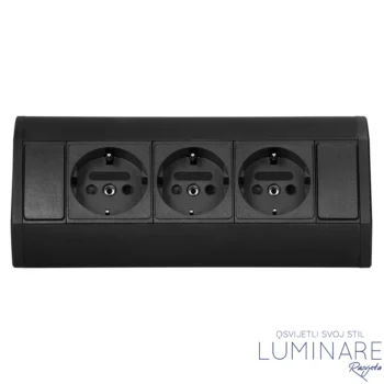 Alternative view of NADGRADNA UTIČNICA ZA NAMJEŠTAJ 3xŠUKO CRNA