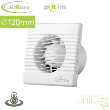 Kupaonski ventilator airRoxy pRIM 120 mm s odgodom gašenja, model TS
