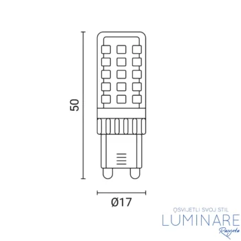 Alternative view of LED DIMABILNA ŽARULJA G9 4W
