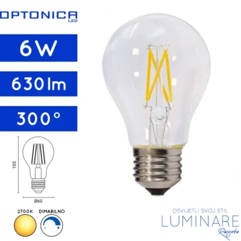 led dimabilna filament zarulja e27-6w-a60-optonica-1853