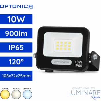 SMD LED reflektor 20W 1800lm 3000K 4000K 6000K crni