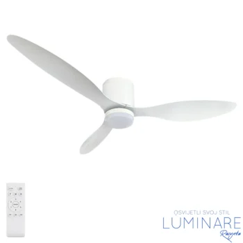 Alternative view of STROPNI VENTILATOR sa LED svjetiljkom 18W 3CCT bijeli + daljinski upravljač